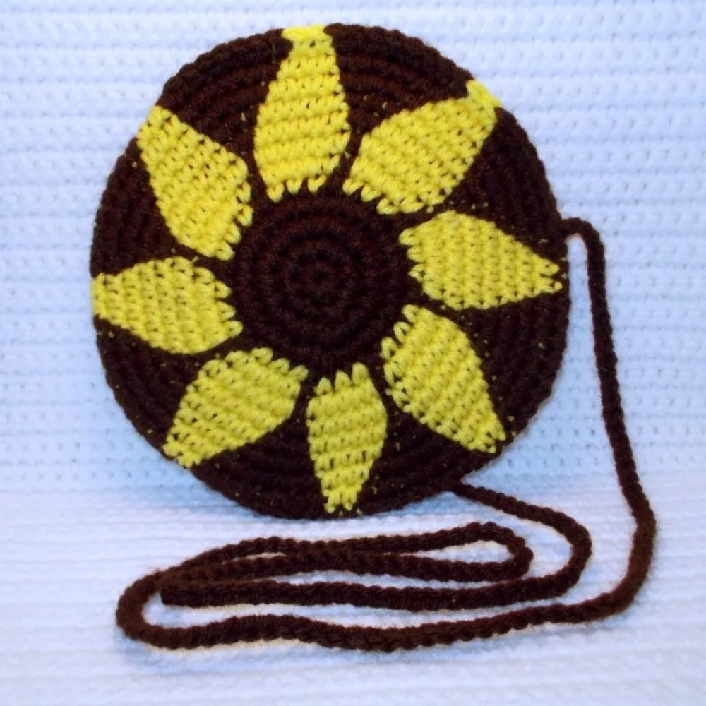 Crochet Tapestry Bag - Sunflower